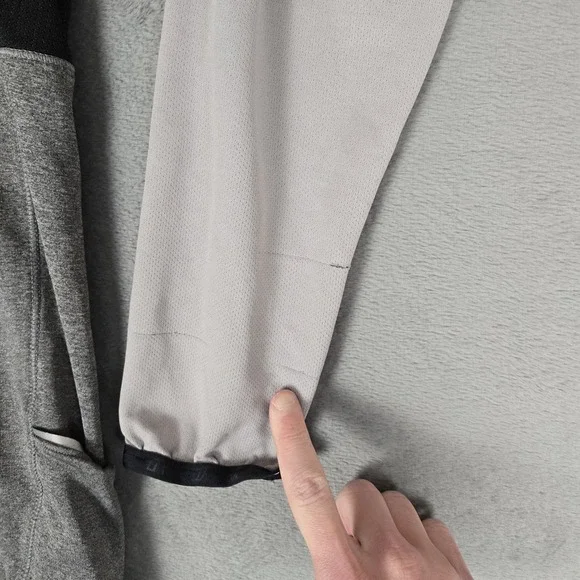 Fox Racing Active Shirt 1/4 Mens XL Zip Pockets Gray Cycling Long Sleeve - Picture 7 of 10